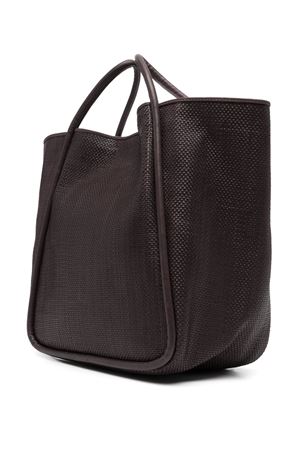 Dark Brown leather Ana tote bag DRAGON DIFFUSION | 8190DARKBROWN